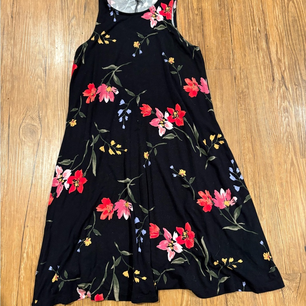 Old Navy Black Floral Kids Dress